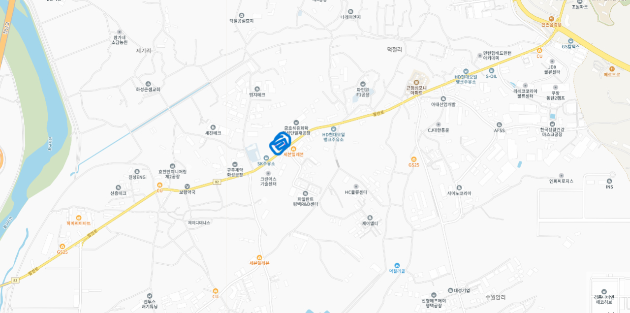 화성시 효행구 정남면 덕절리 사무실